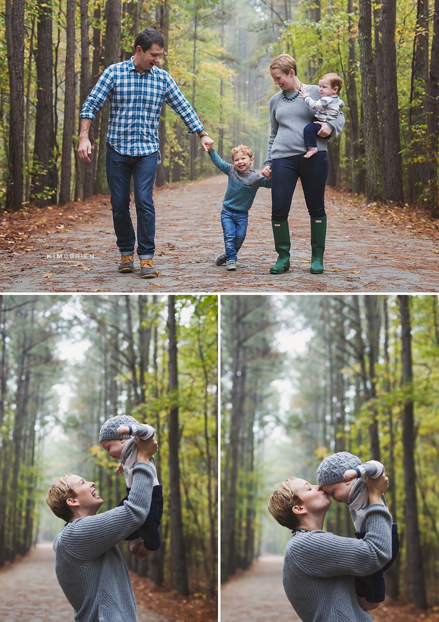 rainy day family photo session - raleigh, NC lifestyle family photographer