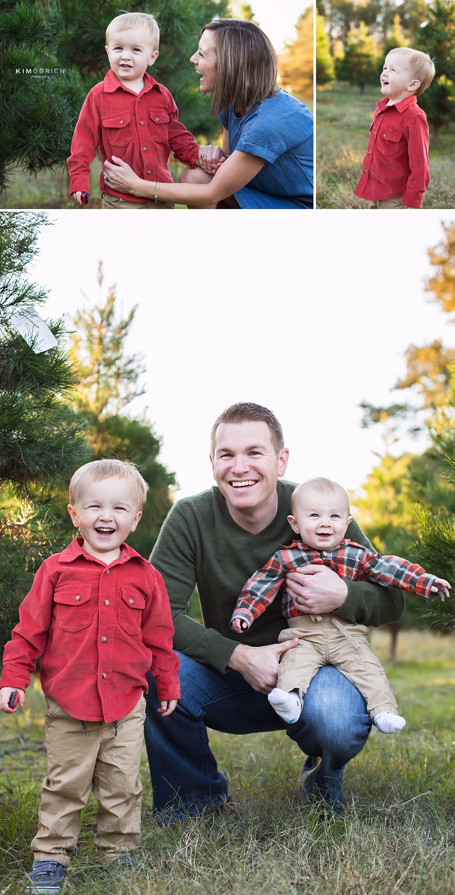 Christmas Tree Farm Family Session - Cary NC