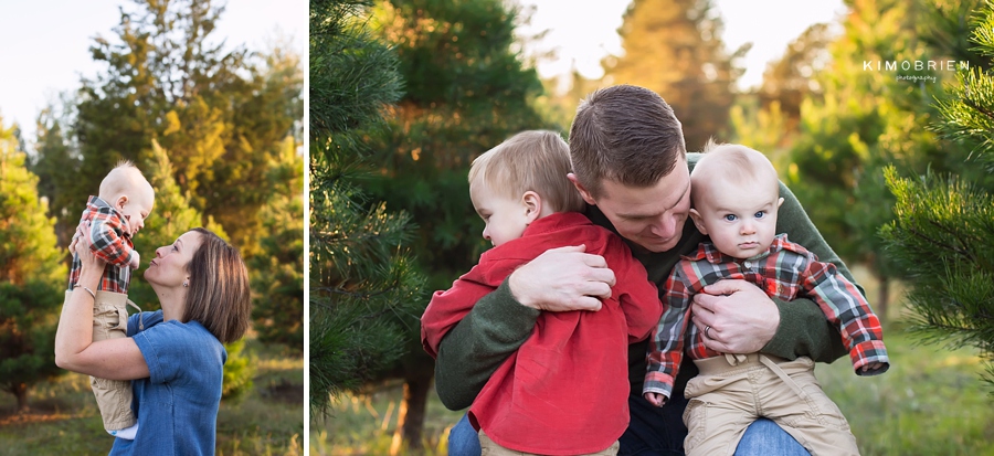 Christmas Tree Farm Family Session - Cary NC