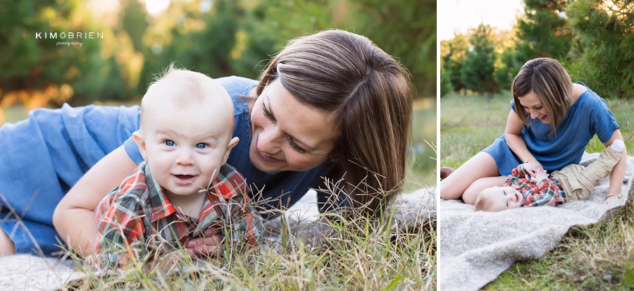 Christmas Tree Farm Family Session - Cary NC