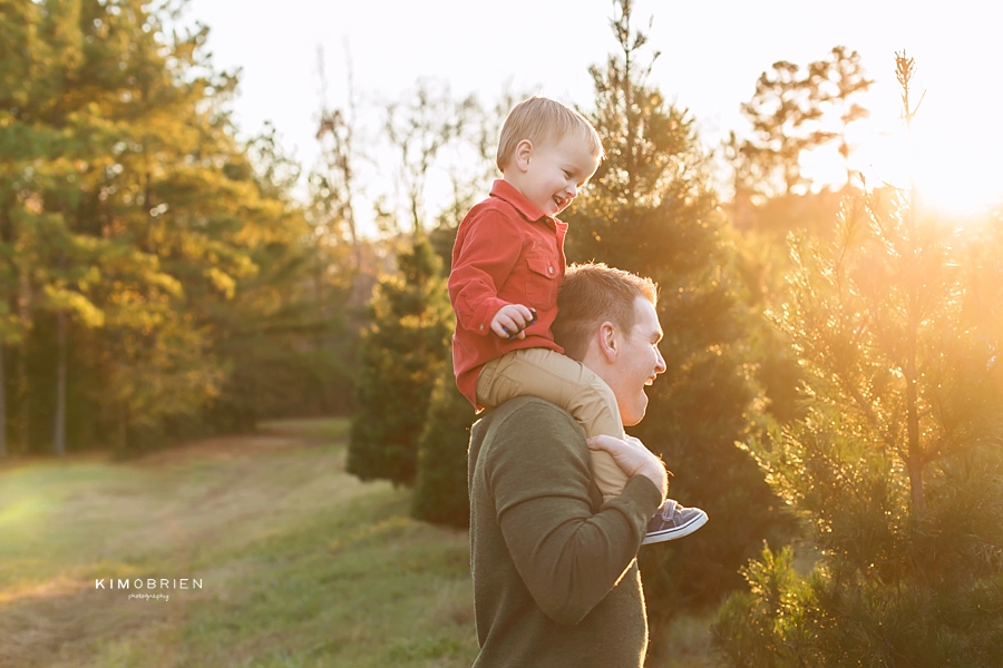 Christmas Tree Farm Family Session - Cary NC