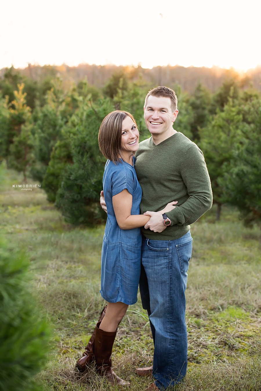 Christmas Tree Farm Family Session - Cary NC