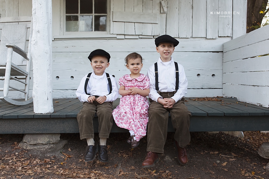 vintage stylized family photo session - Raleigh NC family photographer