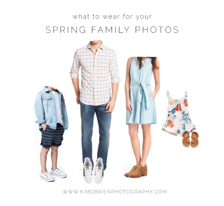 What to Wear for Spring Family Photos - Kim O'Brien Photography